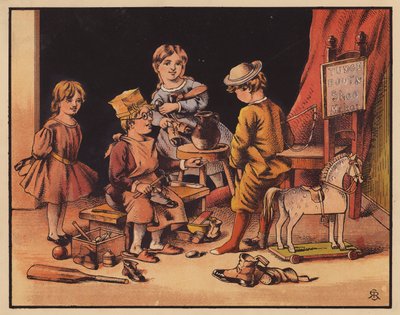 Tudge Shoemaker (renkli lito) by English School