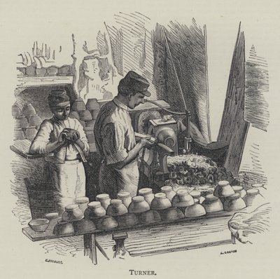 Turner (gravür) by English School