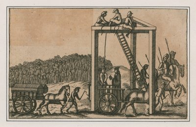 Tyburn Ağacı, yaklaşık 1680 (gravür) by English School