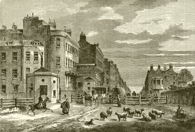 Tyburn Paralı Yolu, 1820 by English School