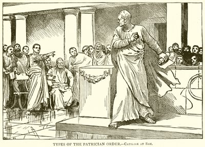 Patrici Tarikatı Türleri.--Catiline at Bay by English School