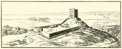 Tipik Norman Kalesi (kağıt üzerine mürekkep) by English School