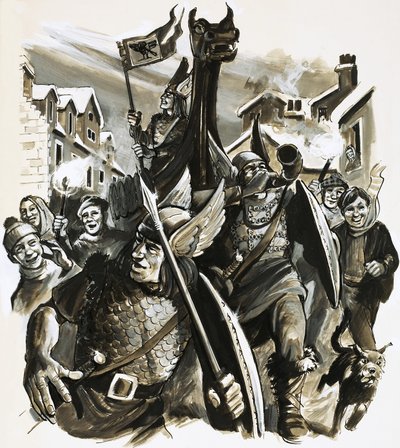 Tanımlanamayan Viking kutlaması by English School