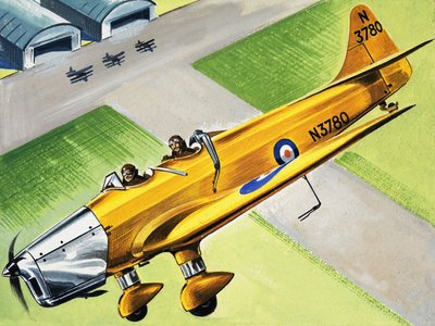 Askıların üzerinden uçan kimliği belirsiz uçak by English School