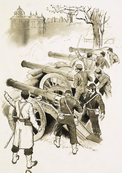 Topları olan kimliği belirsiz askerler by English School