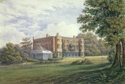 Valentines House, Ilford, Essex, c.1835 (kağıt üzerinde wc) by English School
