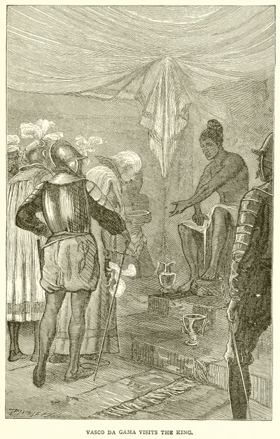 Vasco da Gama Kralı Ziyaret Eder by English School