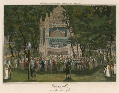 Vauxhall Bahçeleri, Londra, bir gala gecesinde by English School