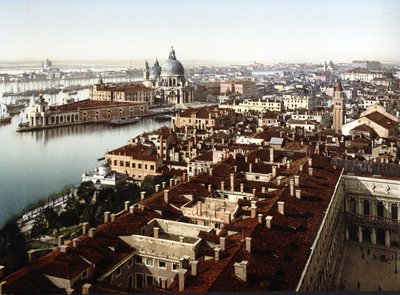Veduta dal Campanile, Venedik (el boyaması fotoğraf) by English School