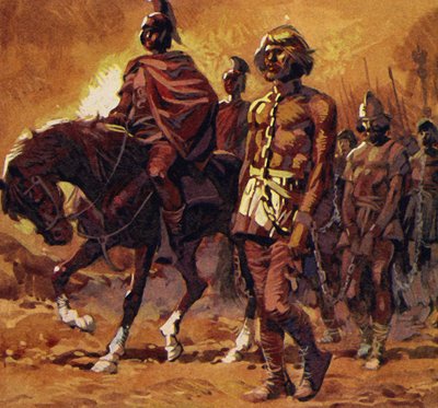 Vercingetorix en iyi zırhını giydi ve teslim oldu by English School