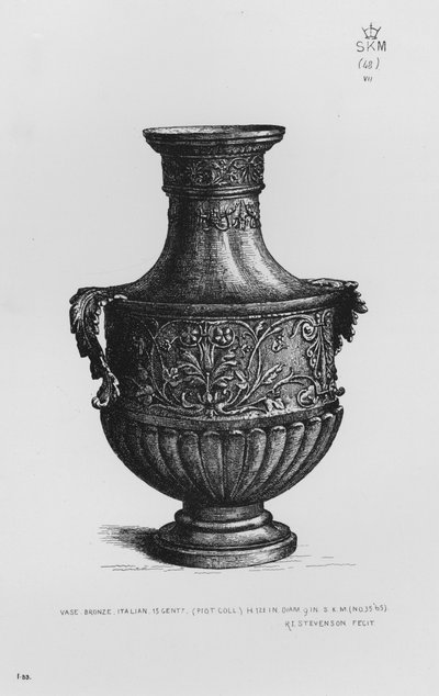 Victoria ve Albert Müzesi: Vazo, bronz, İtalyan, 15. yüzyıl by English School