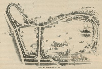 Victoria Park, Genel kuş bakışı by English School