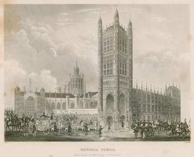 Victoria Kulesi, Westminster Sarayı, Londra by English School