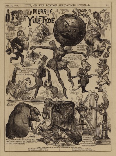 Viktorya Dönemi Noeli (gravür) by English School