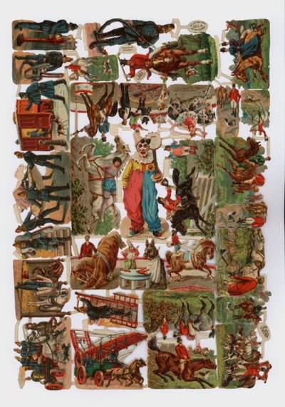 Viktorya dönemi artıkları (chromolitho) by English School