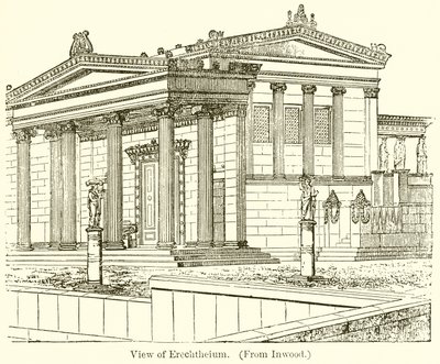 Erechtheium'un görünümü by English School
