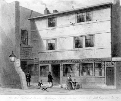 Eski Sazdan Evin Görünümü, Borsa Mahkemesi, 1853 by English School