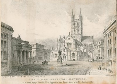 St Saviors Kilisesi'nin görünümü, Southwark by English School