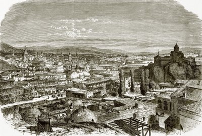 Tiflis manzarası by English School