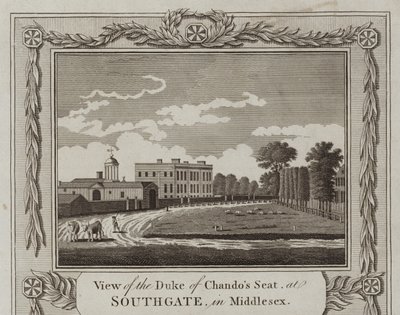 Chandos Dükü Koltuğunun Görünümü by English School