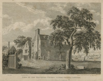 Feathers Tavern, Cupers Bridge, Lambeth manzarası by English School