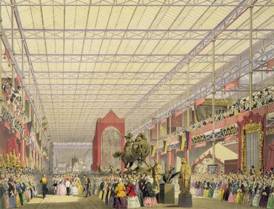 Dickinsons Kapsamlı Resimlerden 1851 Büyük Sergisinin Yabancı Nefinin Görünümü by English School