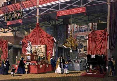 1851 Büyük Sergisinin Kuzey Almanya bölümündeki Klier ve Sons müzik aletleri standının Dickinson