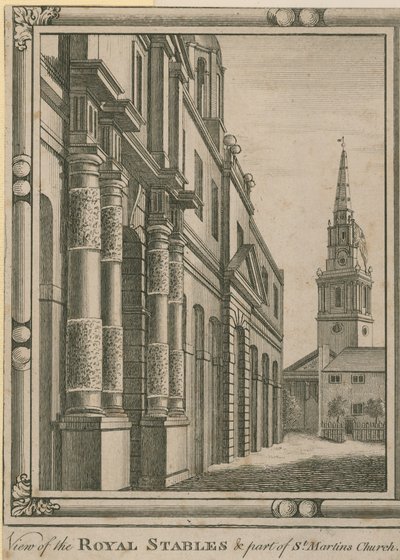 Kraliyet Ahırlarının Görünümü by English School