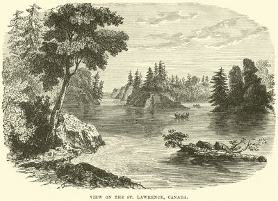 St Lawrence, Kanada üzerinde görünüm by English School