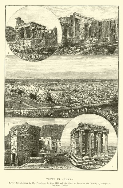 Atina manzaraları by English School
