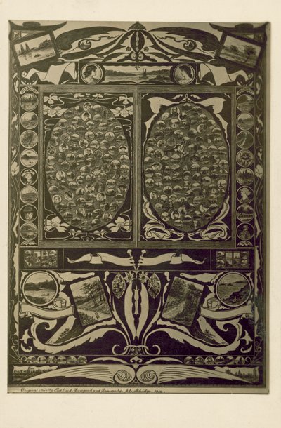 İnsanların ve kırsal sahnelerin kısa hikayeleri (litho) by English School