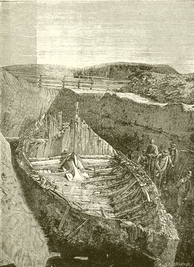 Sandefjord, Norveç yakınlarında bulunan Viking teknesi by English School