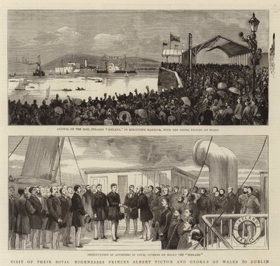 Ekselansları Prens Albert Victor ve Gallerli George