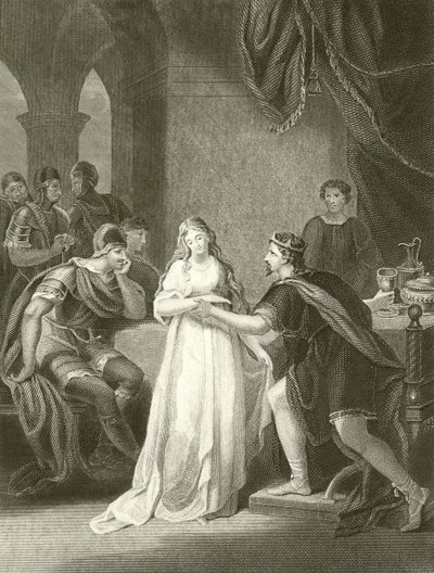 Vortigern ve Rowena by English School