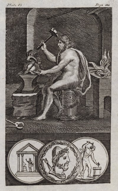 Vulcan (gravür) by English School