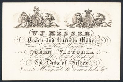 WF Messer, majesteleri Kraliçe Victoria ve Sussex Dükü