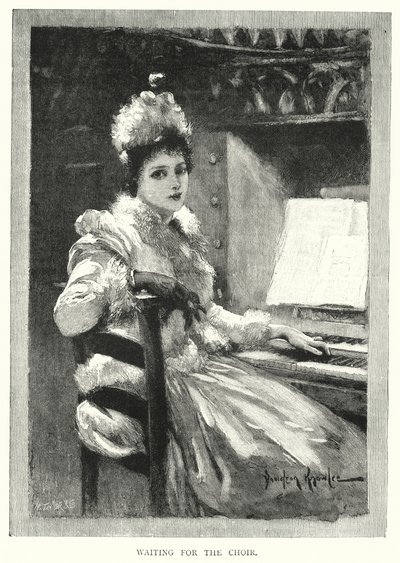 Koroyu Beklerken (gravür) by English School