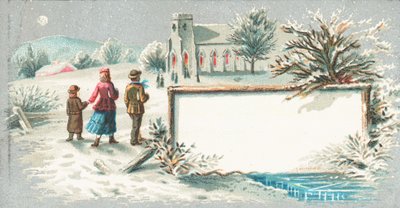 Kiliseye Yürüyüş, Noel Kartı by English School
