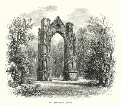 Walsingham Manastırı (gravür) by English School