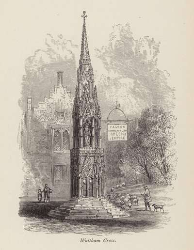 Waltham Cross (gravür) by English School