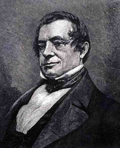 Washington Irving (1783-1859) (gravür) by English School