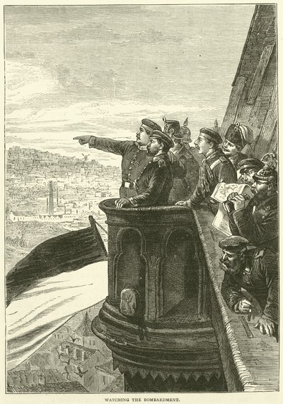 Bombardımanı İzlemek, Aralık 1870 by English School