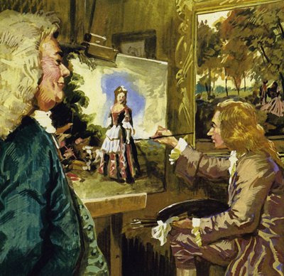 Watteau tablosu Dans by English School