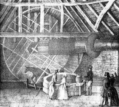 Eşek tarafından sürülen kuyu kaldırma, c.1870 by English School