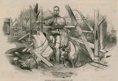 Wellingtons heykeli Haziran 1846'da ortaya çıktı. by English School