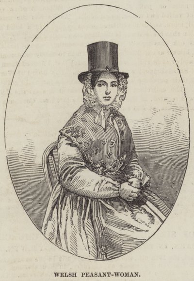 Galli Köylü-Kadın (gravür) by English School