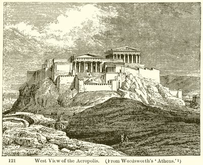 Akropolis'in Batı Görünümü by English School
