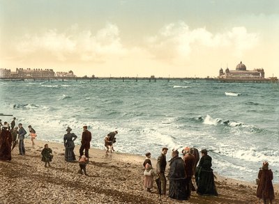 Batı İskelesi, Morecambe (el renginde fotoğraf) by English School