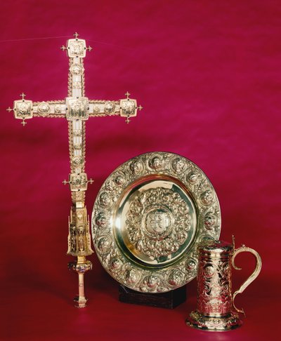 Westminster Abbey Altın Altar Parçaları (altın) by English School