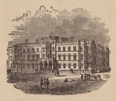 Westminster Hastanesi (gravür) by English School
